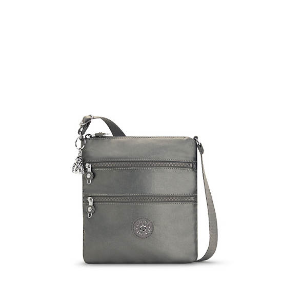 Torby Mini Kipling Keiko Metallic Crossbody Szare | PL 1883DF